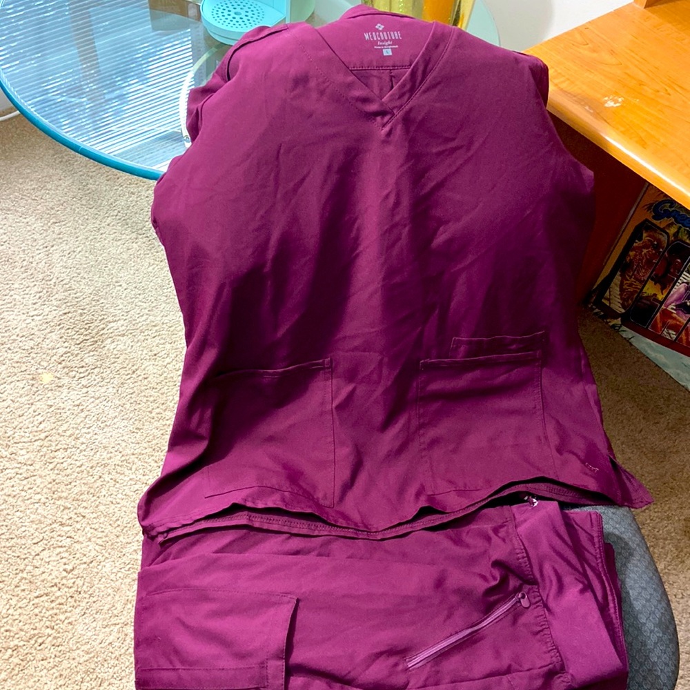 2 Med Couture Scrubs Sets (Top & Pants)